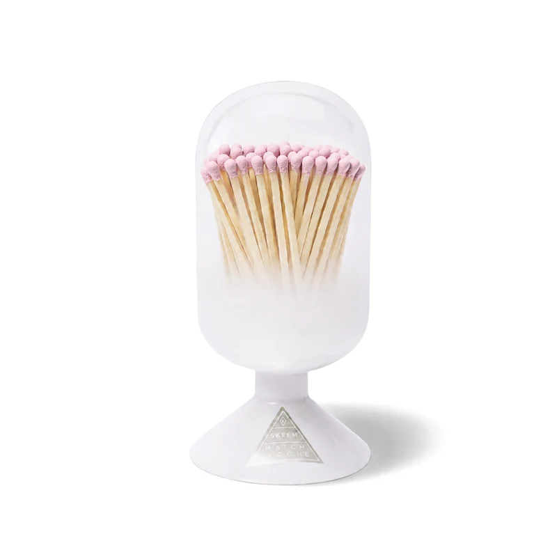 Cloud Match Cloche with Pink-Tipped Matches
