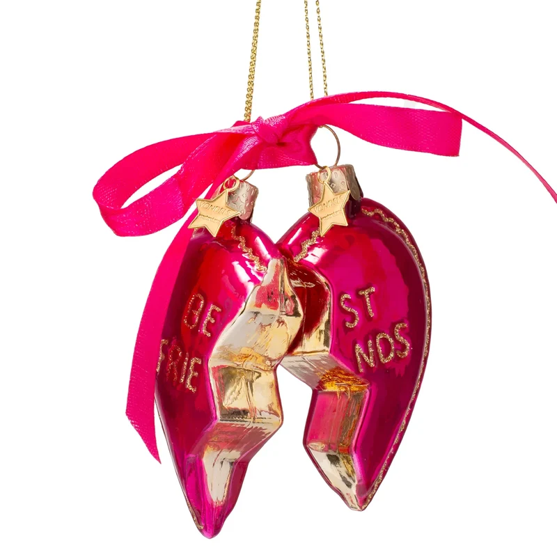 Kerstornament - Vondels Hart "Best Friends"