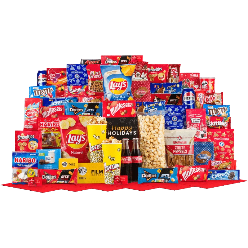 Filmavond Popcorn Kerstpakket XL met Pathé Bon