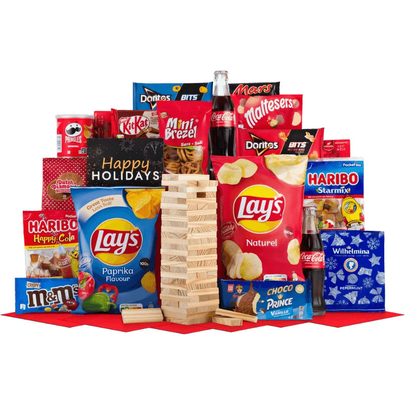 Stapeltoren Speelpakket met Chips, Cola en Snoep