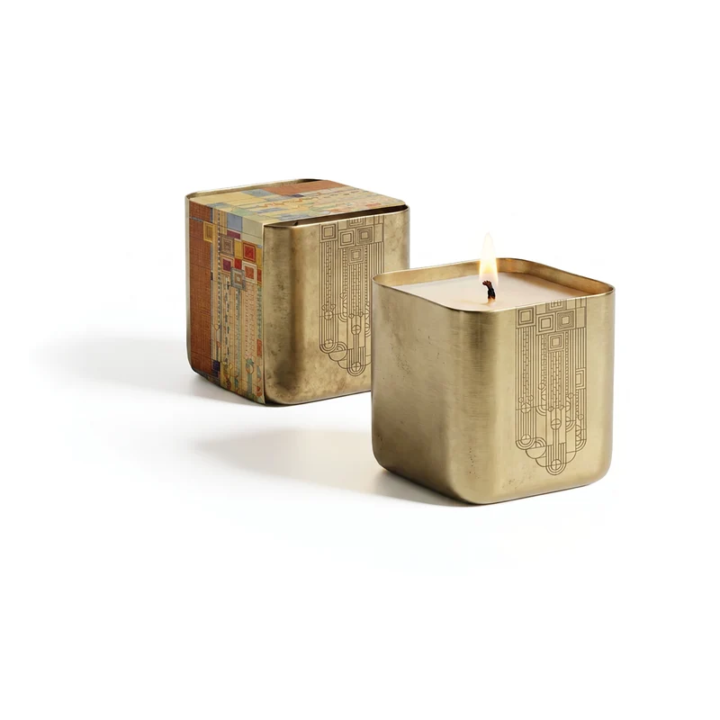 Frank Lloyd Wright Saguaro Forms Brass Candle