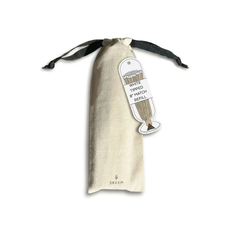 8" Match Refill, White-Tipped Matches