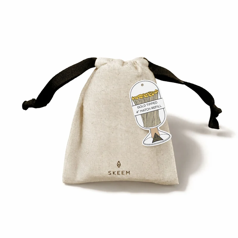 4" Match Refill, Gold-Tipped Matches