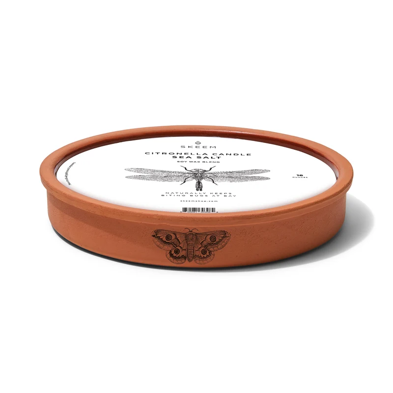 Citronella Sea Salt 5-wick Terracotta Bowl Candle