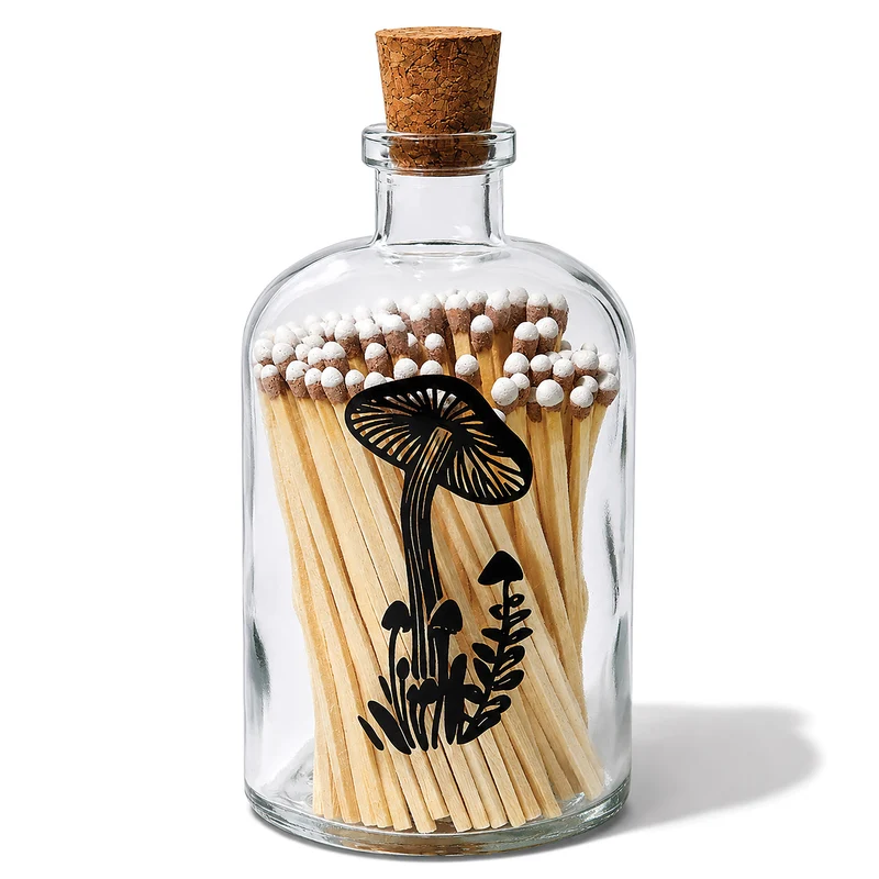 Mushroom Apothecary Match Bottle