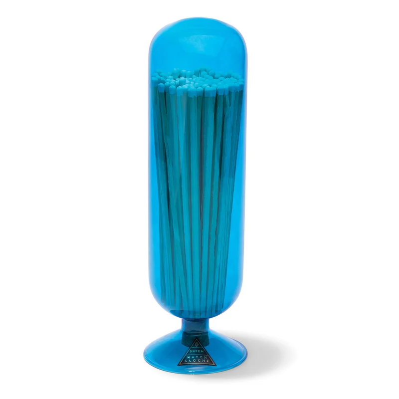 Indigo Fireplace Match Cloche