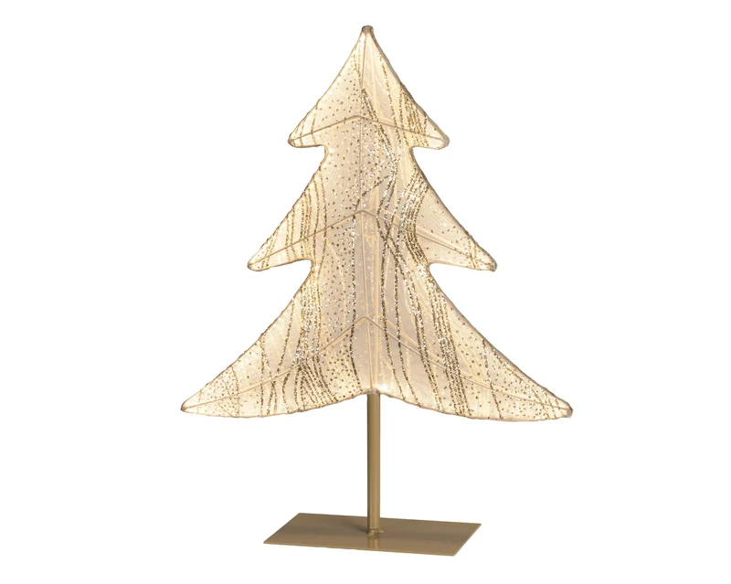 Verlichte kerstboom uit stof klein (Nieuw)