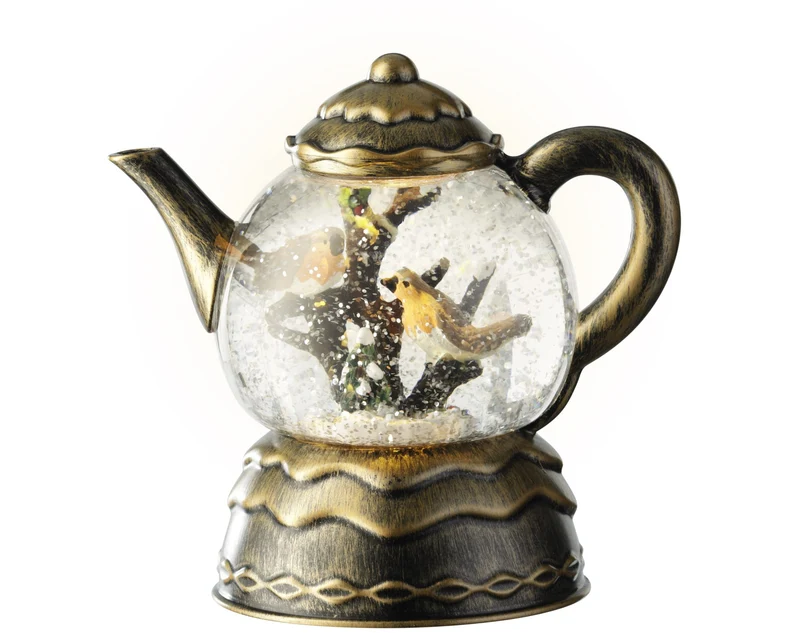 Theepot met vogels als waterspinner (Nieuw)