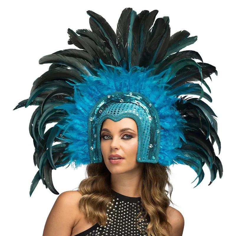 Hoofdtooi Samba turquoise