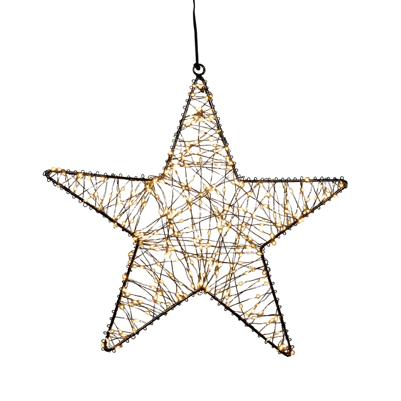Outdoor Verlichte ster klassiek warm medium (Nieuw)