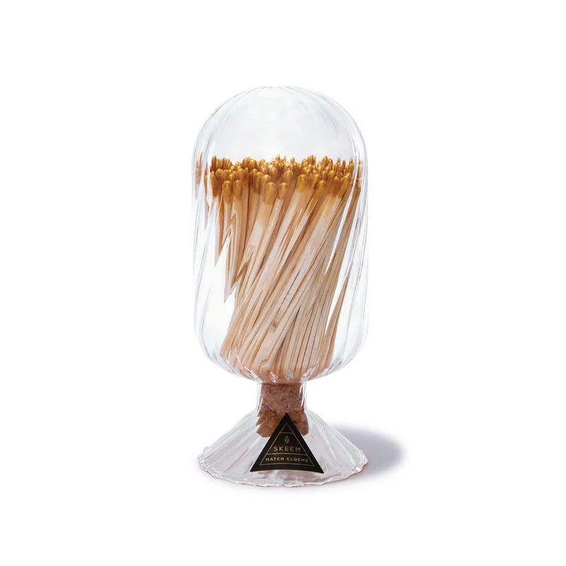 Helix Match Cloche with Gold-Tipped Matches