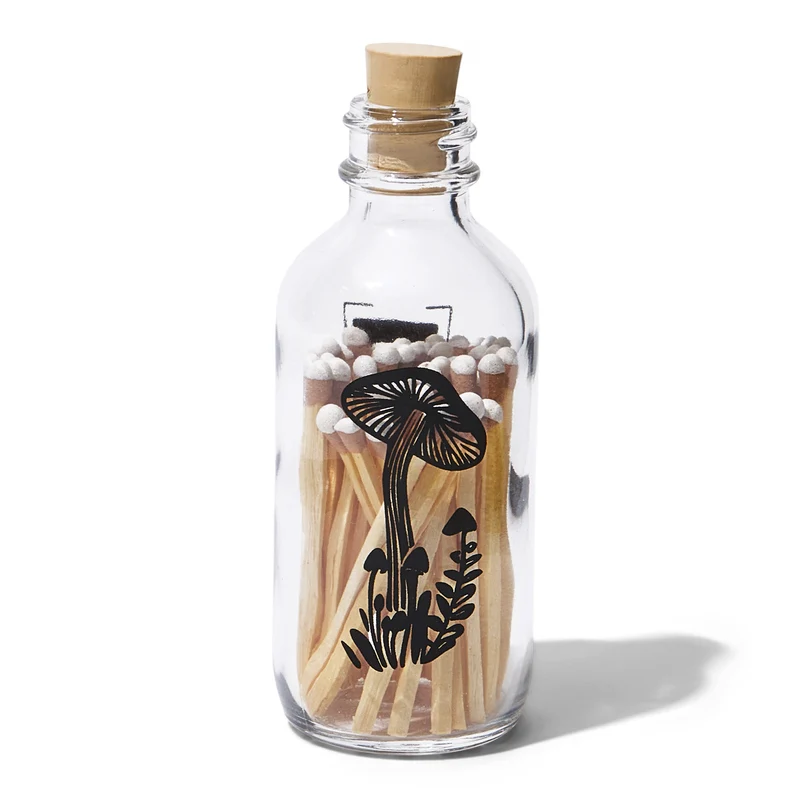 Mushroom Mini Apothecary Match Bottle