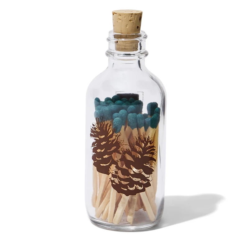 Pine Cone Mini Apothecary Match Bottle