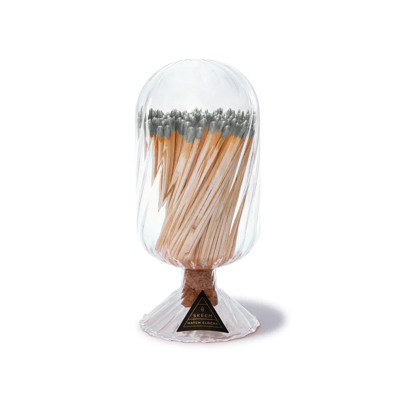 Helix Match Cloche with Silver-Tipped Matches