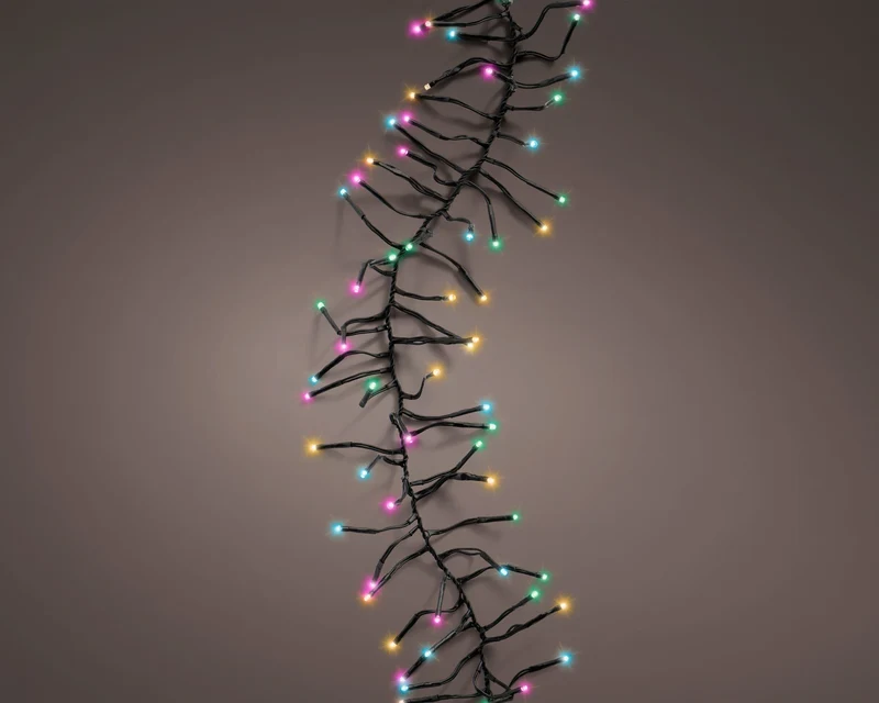 Kerstverlichting cluster soft multi colour 13,5 meter (Nieuw)