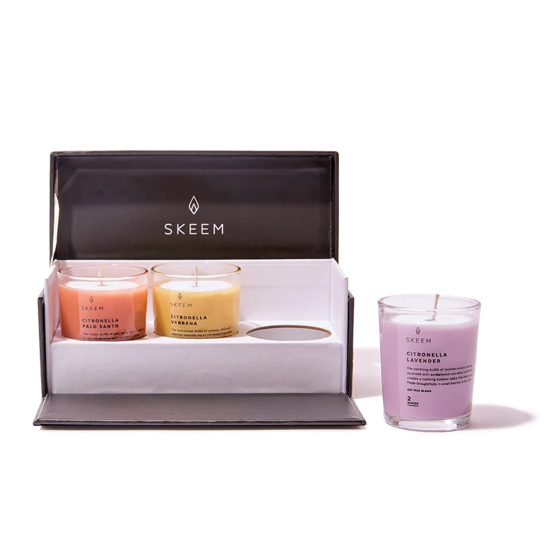Aura Citronella Mini Candle Trio Gift Set