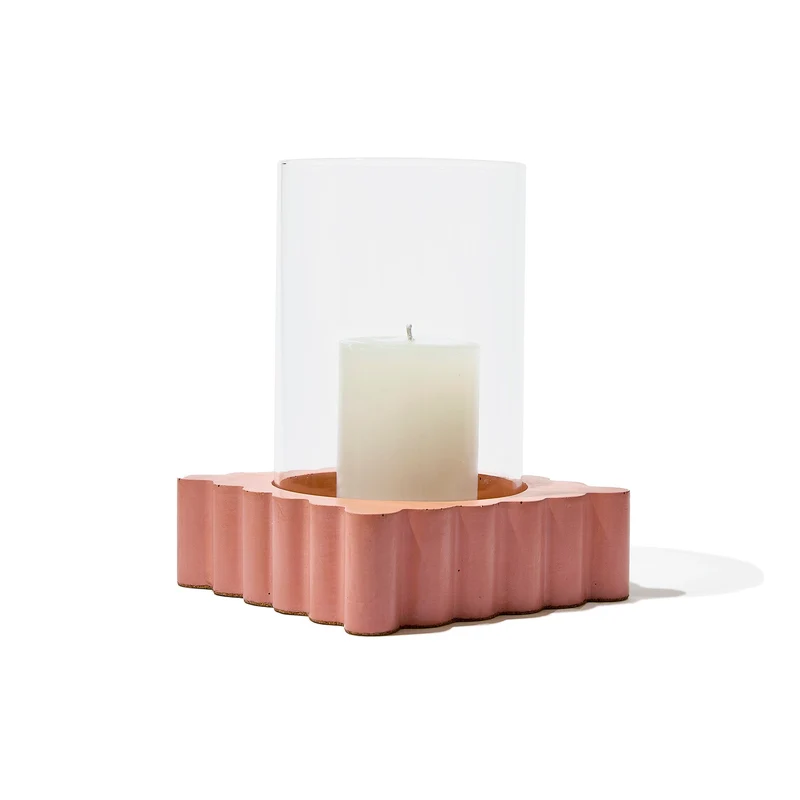 Salted Lavender Cinder Citronella Hurricane Candle