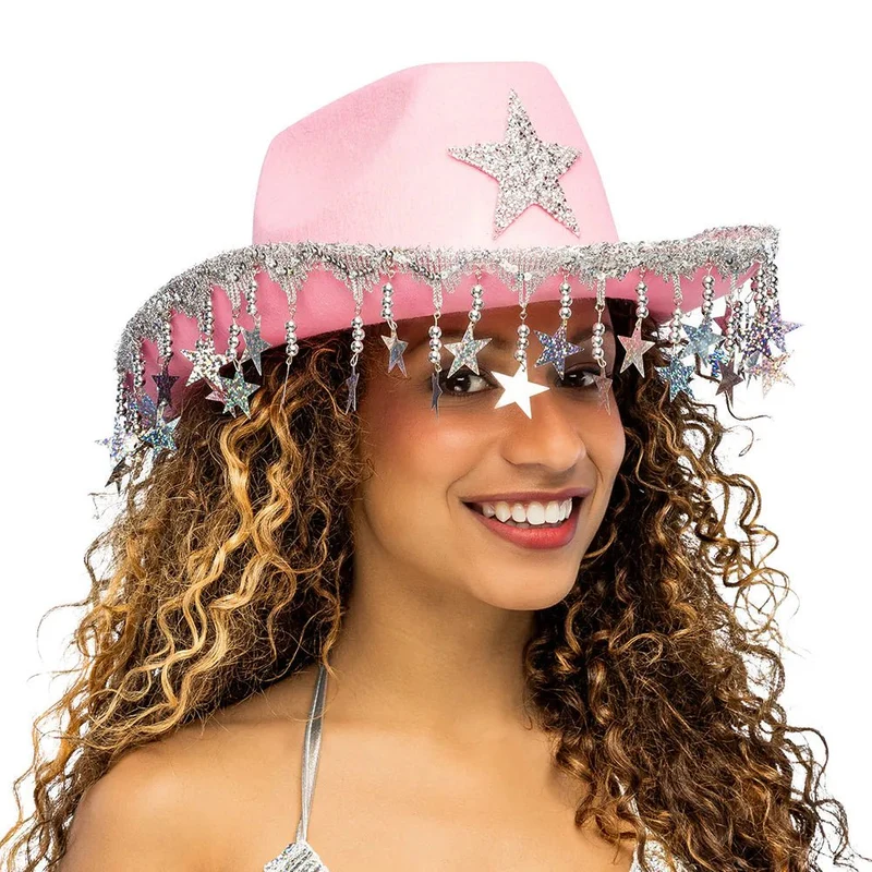 Cowboyhoed Stargazing roze