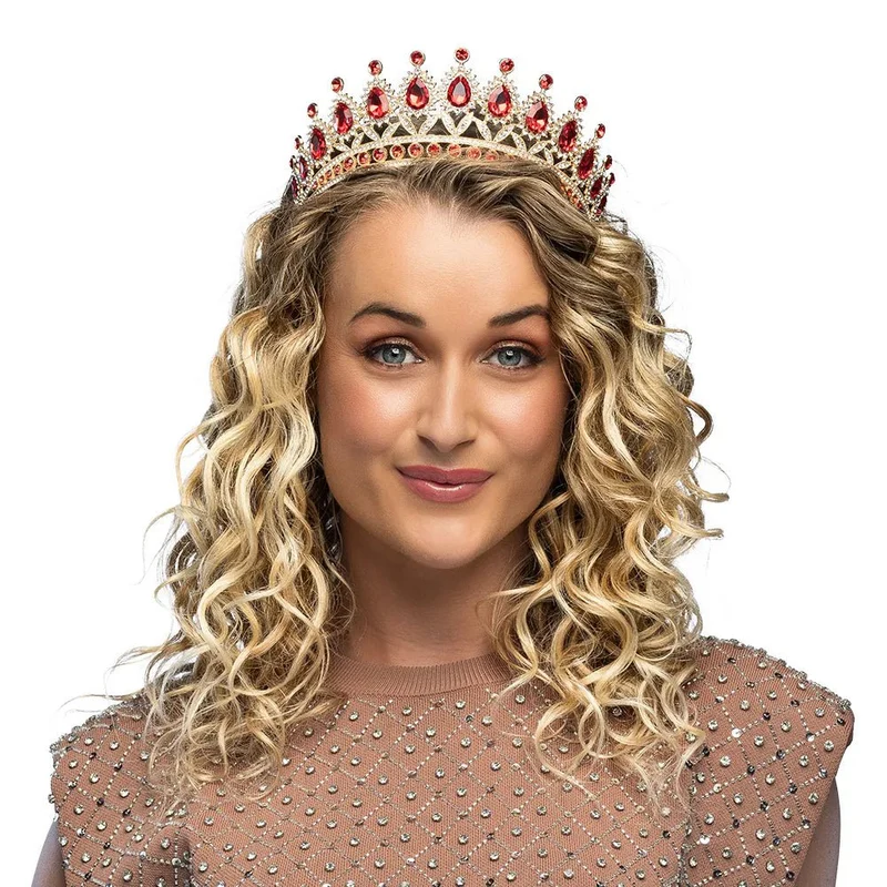 Metalen tiara Royal Christina