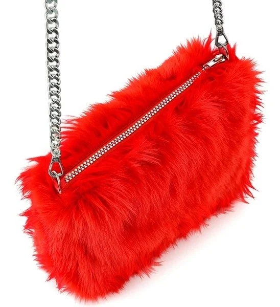 HANDTAS LANG PLUSHE ROOD