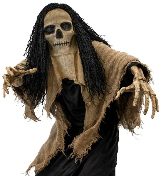 MASKER SCHEDEL MET CAPE EN HAAR