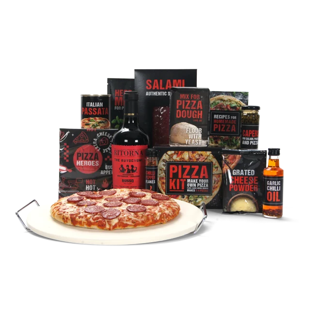 Pizzasteen Set & Rosso