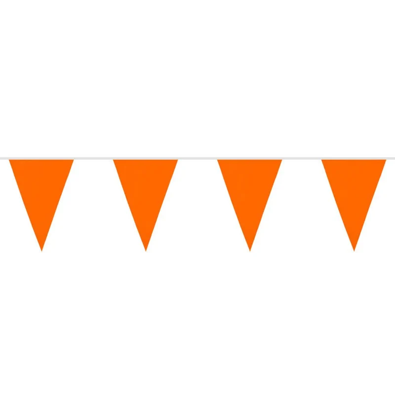 Polyester vlaggenlijn oranje (26 x 18 cm)(6 m)