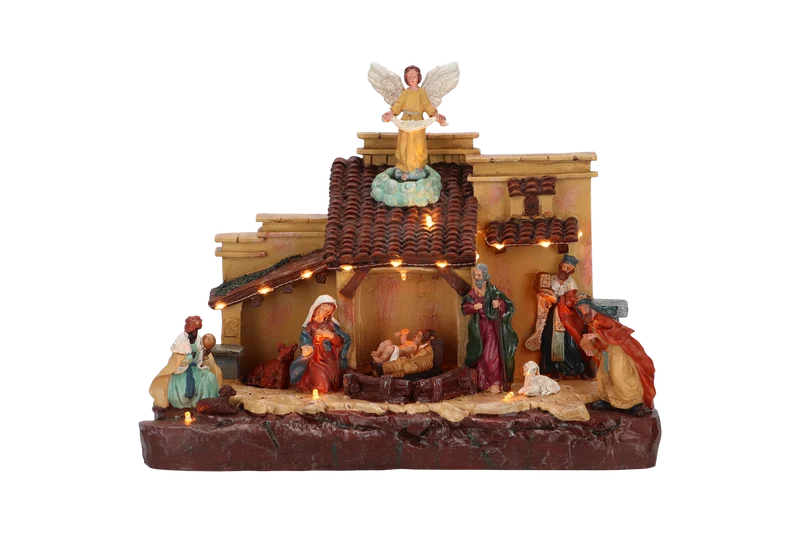 Verlichte Kerststal (Nieuw)