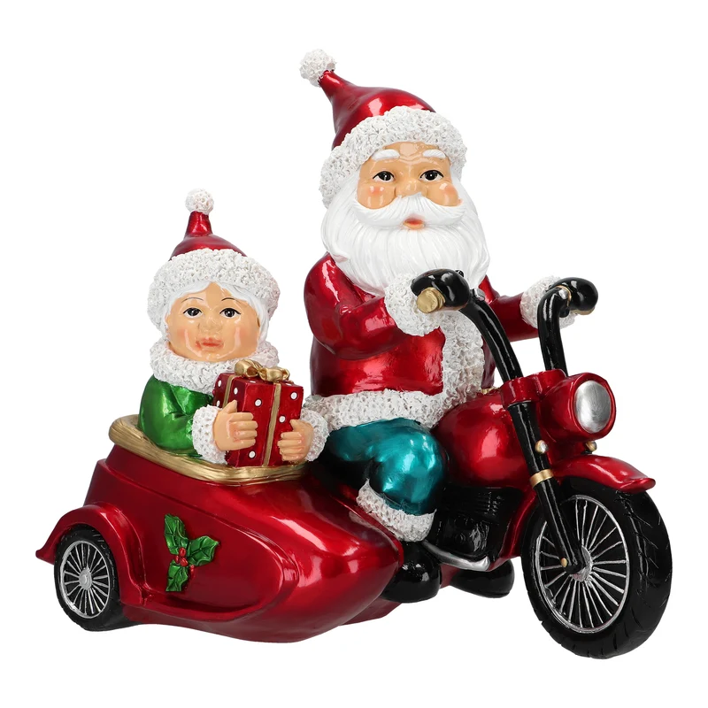 Verlichte Kerstman brommer (Nieuw)