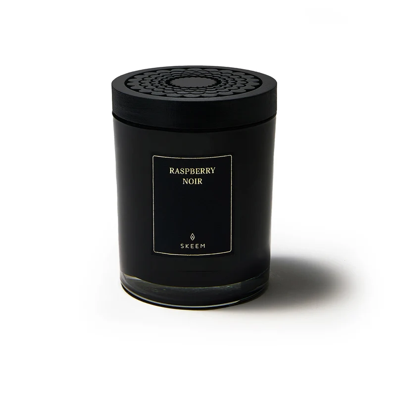 Raspberry Noir Obsidian Candle