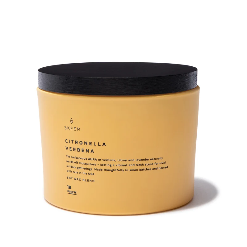 Verbena Aura Citronella Triple Wick Candle