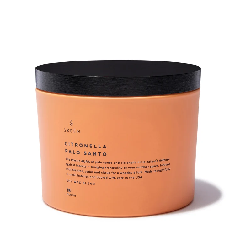 Palo Santo Aura Citronella Triple Wick Candle