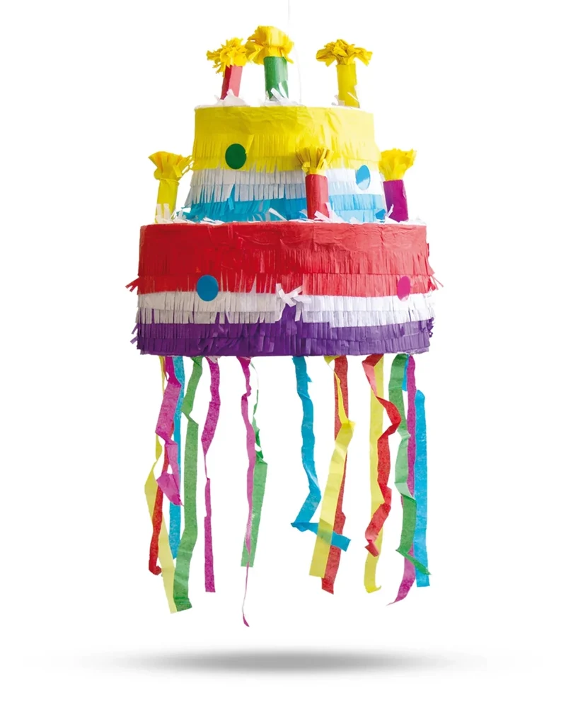 Taart Pinata Gekleurd 31cm