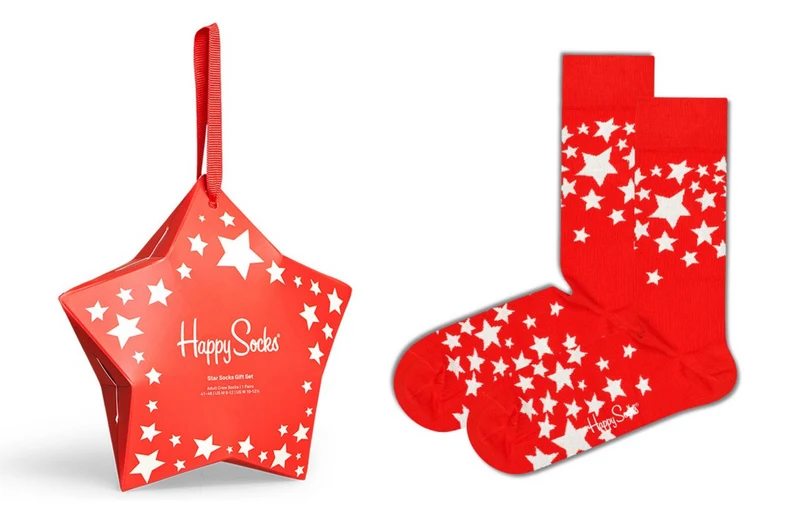 Happy Socks Stars Gift Box (1-pack) Sterren - Unixes - Maat 36-40 (Nieuw)