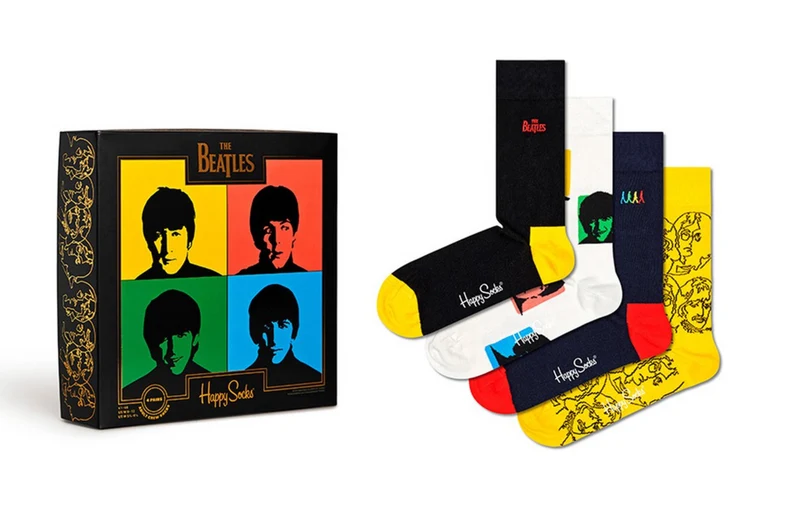 Happy Socks The Beatles Gift Box (4-pack) the Beatles - Unisex - Maat 36-40 (Nieuw)