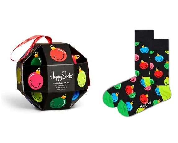 Happy Socks Bauble Gift Box (1-pack) kerstballen - Unixes - Maat 36-40 (Nieuw)