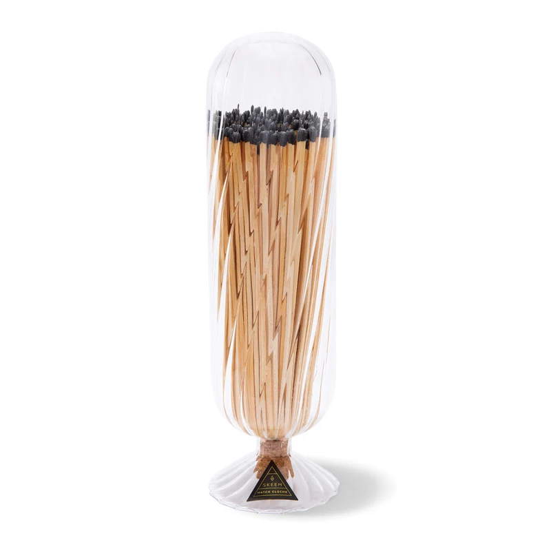 Black Helix Fireplace Match Cloche