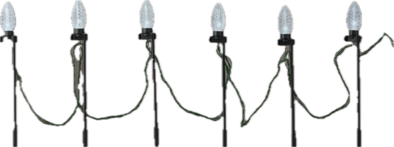 Dennenappel verlichting om pad te verlichten warm wit 10 meter (Nieuw)