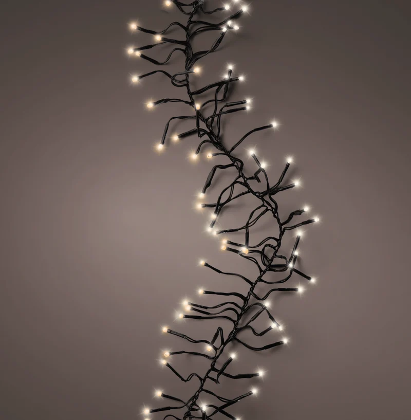 Kerstverlichting cluster warm wit / klassiek warm 27 meter (Nieuw)