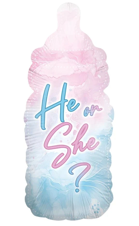 Gender Reveal Helium Ballon Fles Leeg 78cm