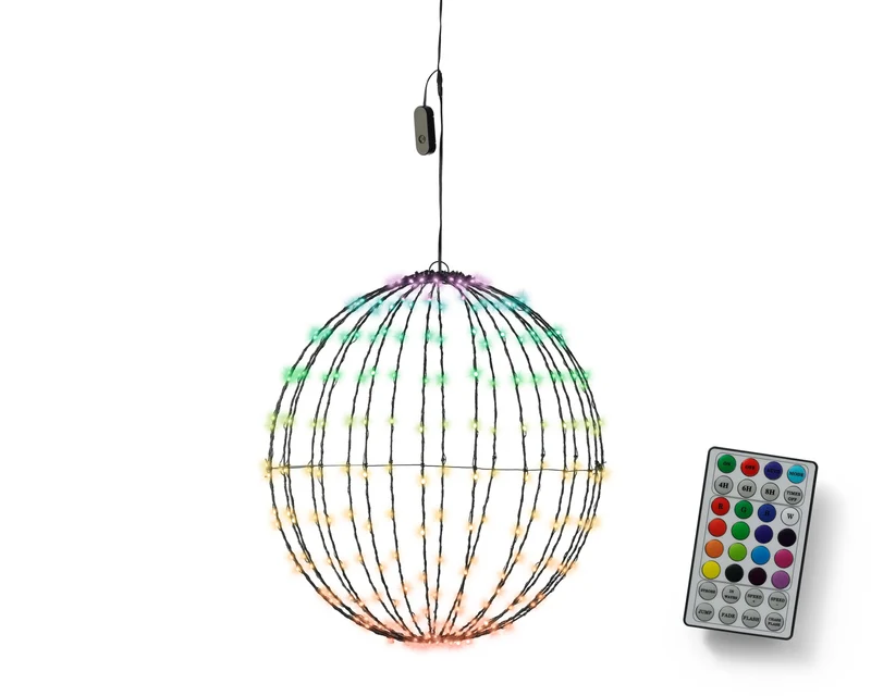 Kerst discobol multi colour 30cm diameter