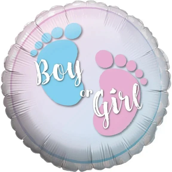 Gender Reveal Helium Ballon Boy Or Girl Leeg 45cm