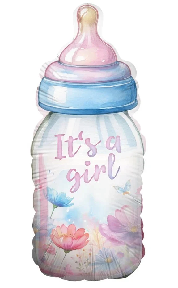 It'S A Girl Helium Ballon Fles Leeg 78cm