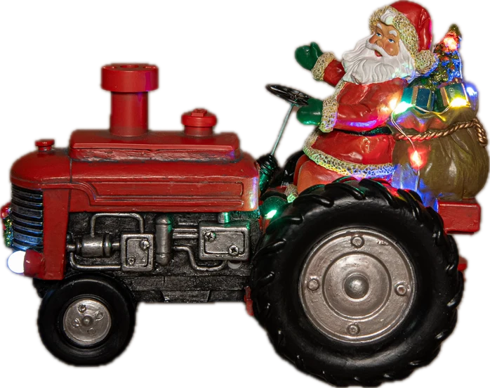 Kerstman Tractor met stoom functie (Nieuw)