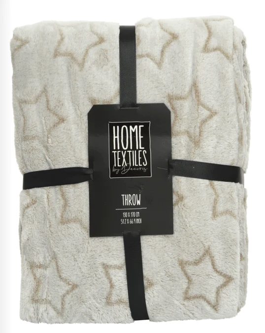 Kerstdeken / Kerstfleece Sterretjes