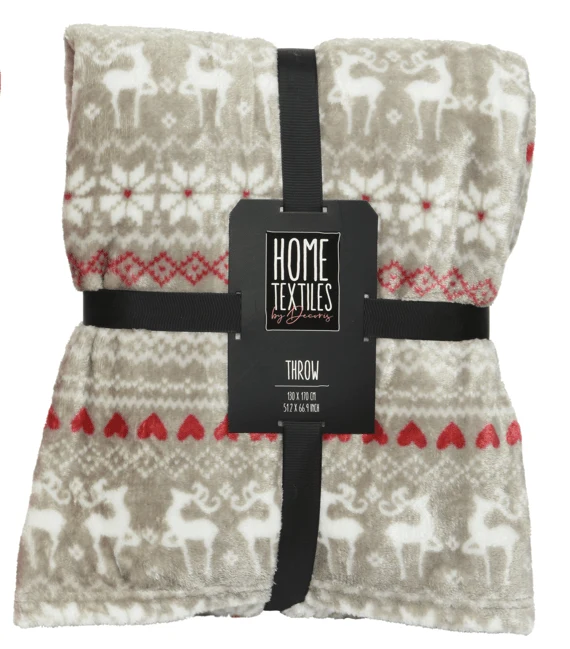 Kerstdeken / Kerstfleece Kerstpatroon