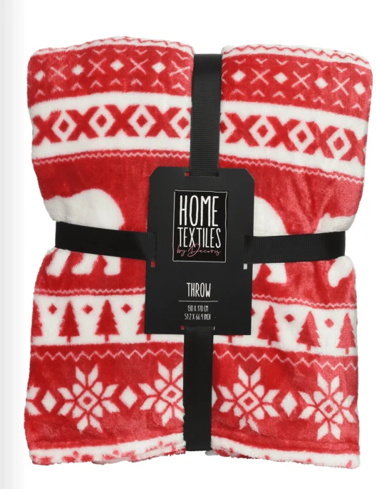Kerstdeken / Kerstfleece Kerstpatroon
