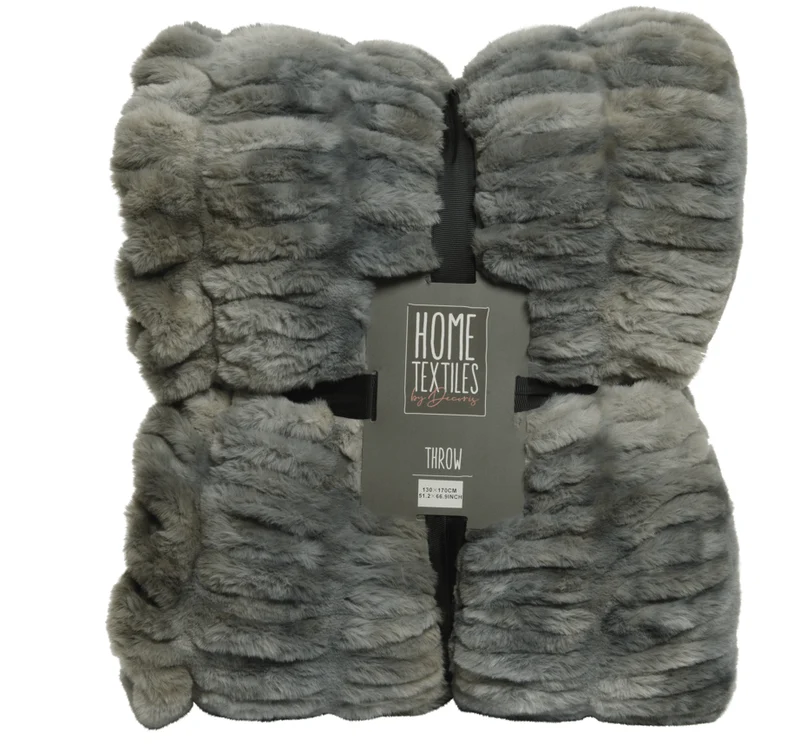 Kerstdeken / Kerstfleece Grijs