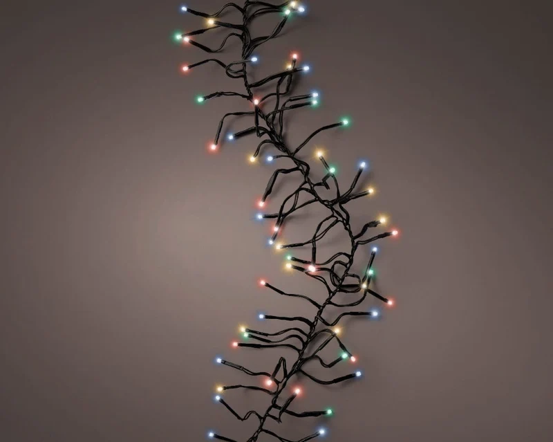 Kerstverlichting cluster multi colour 13,5 meter (Nieuw)