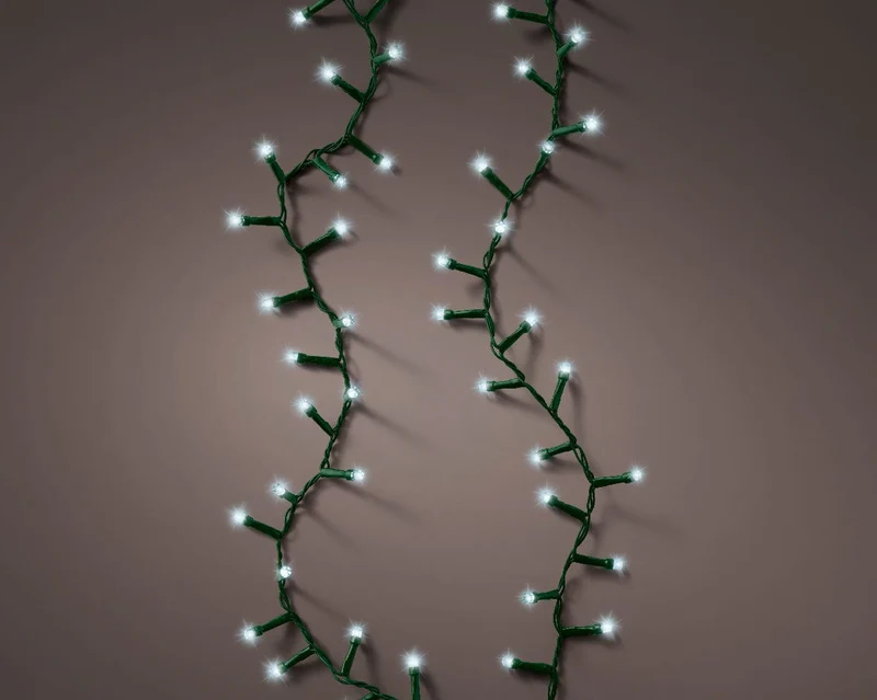 Kerstverlichting Diamant koud wit 8,7 meter (Nieuw)